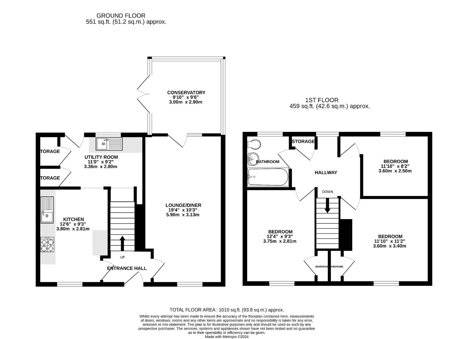 Floorplans For Winchcomb Road, Norwich