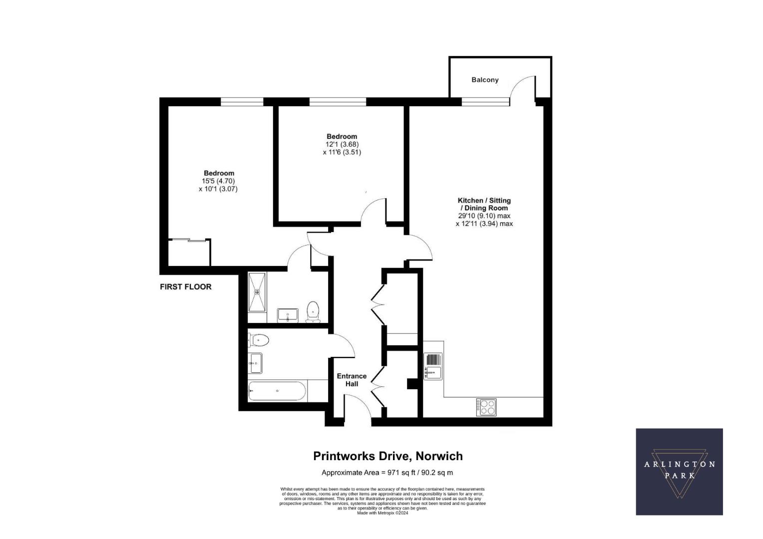 Floorplans For Printworks Drive, Norwich