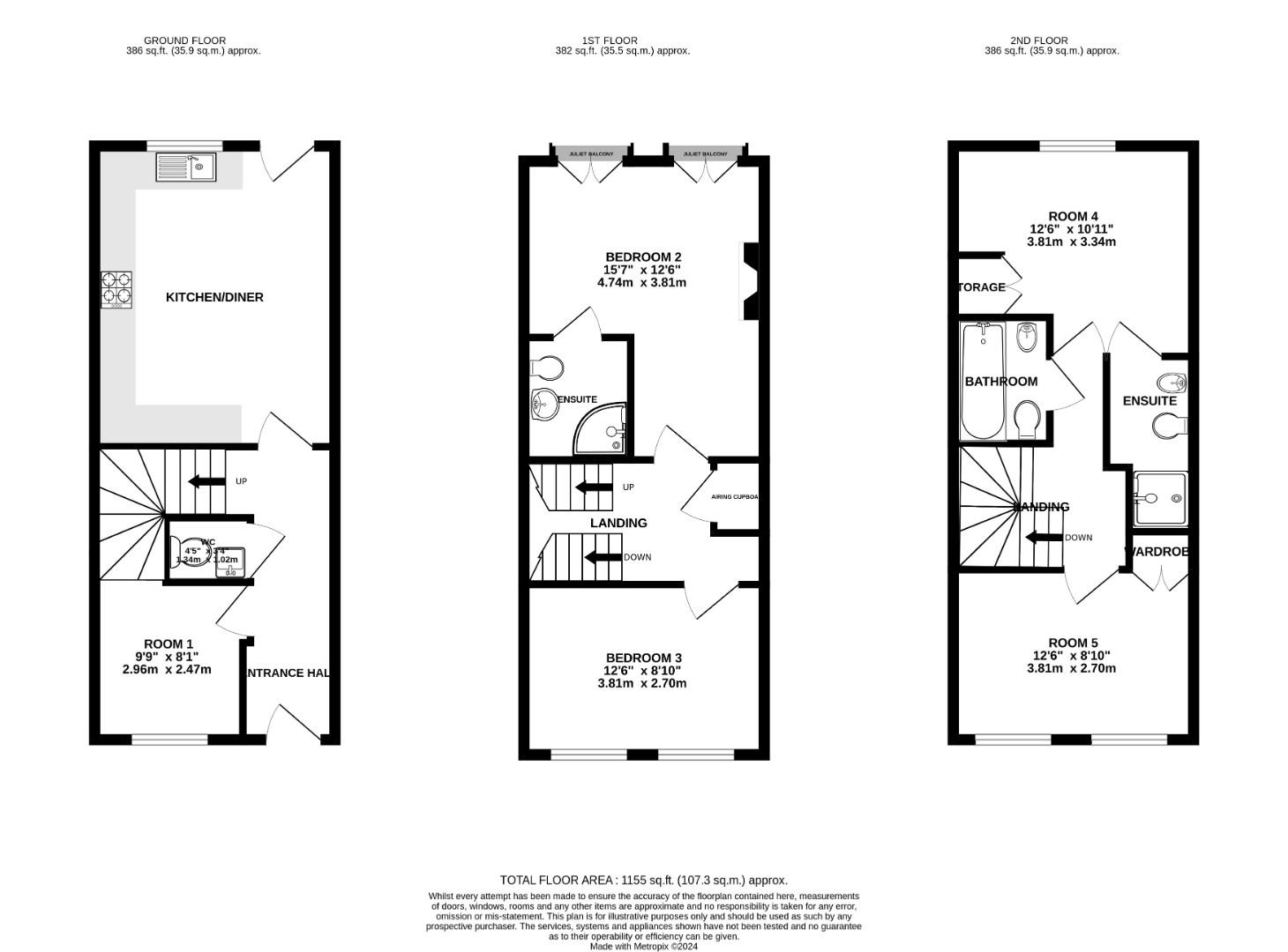 Floorplans For ROOM 5 - 77 Copenhagen Way, Norwich